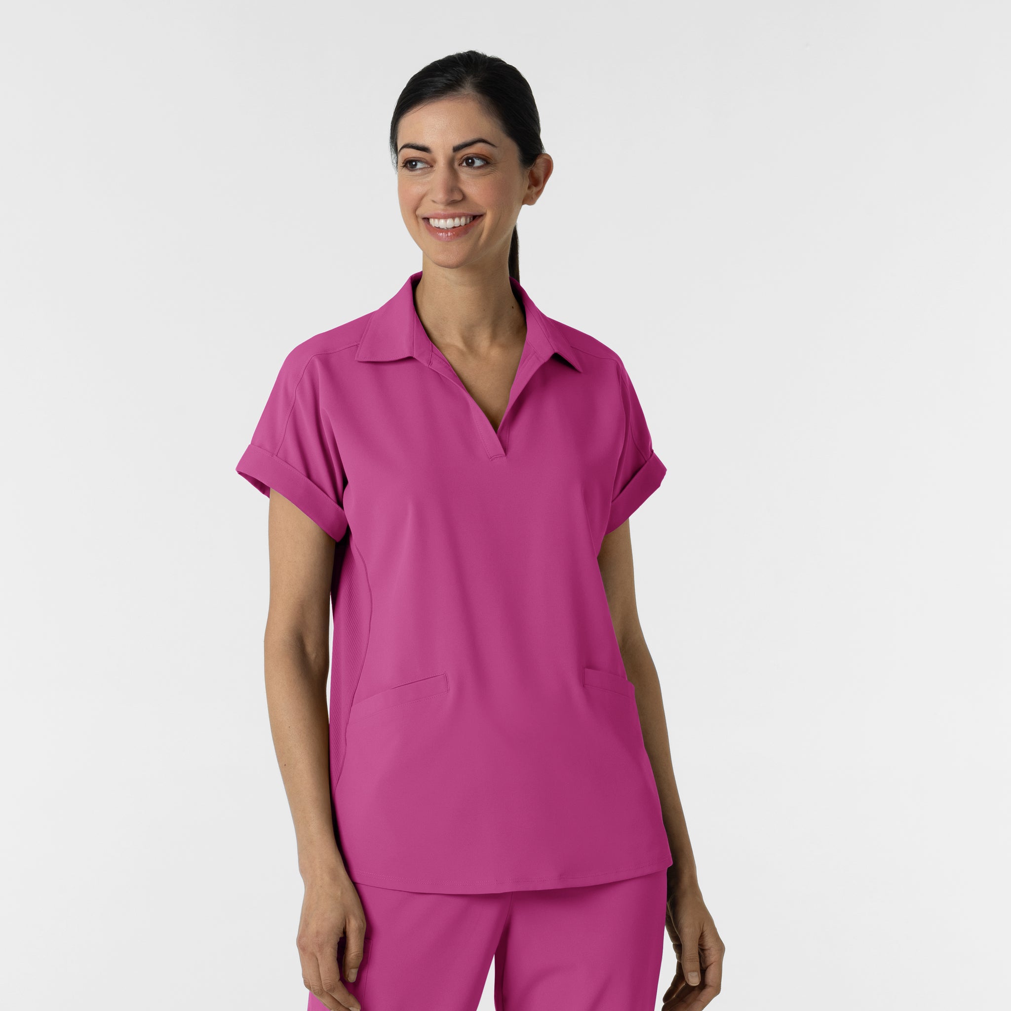 WonderWink RENEW Women’s Flex-n-Reach Collar Scrub Top 6934