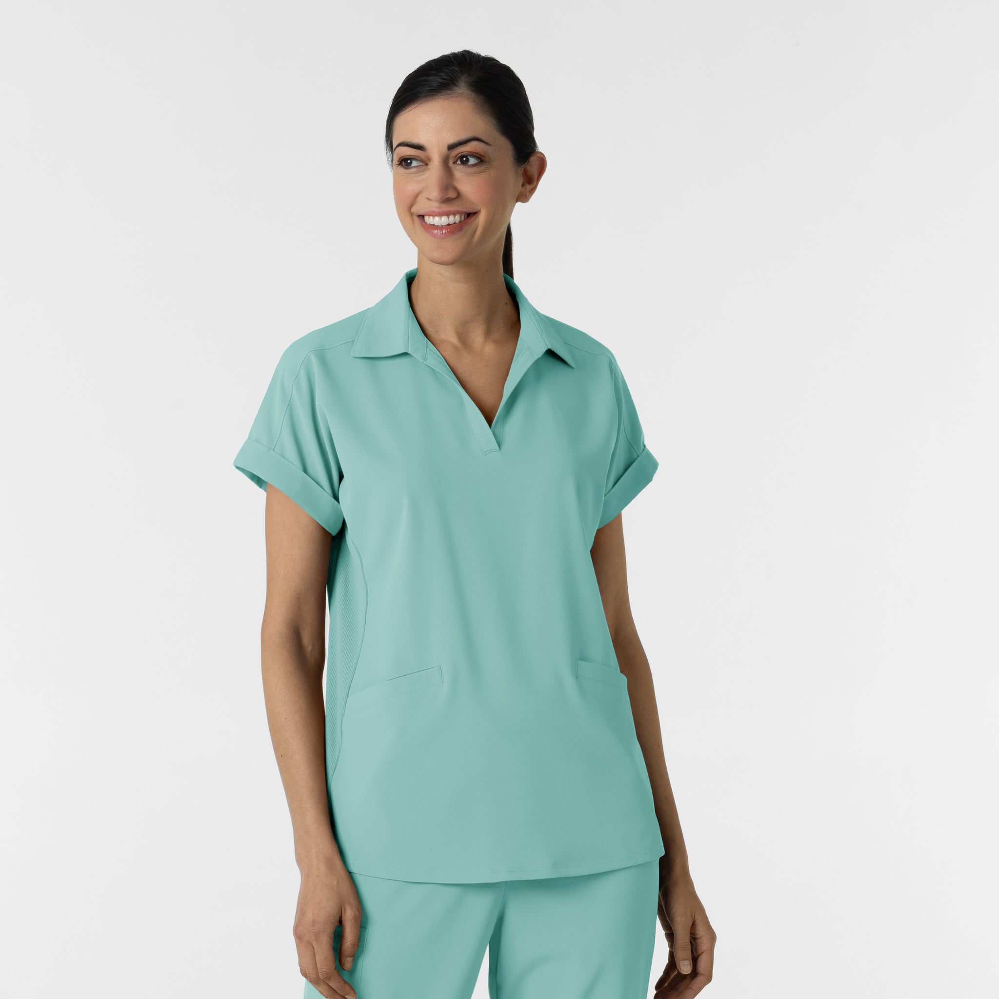 WonderWink RENEW Women’s Flex-n-Reach Collar Scrub Top 6934