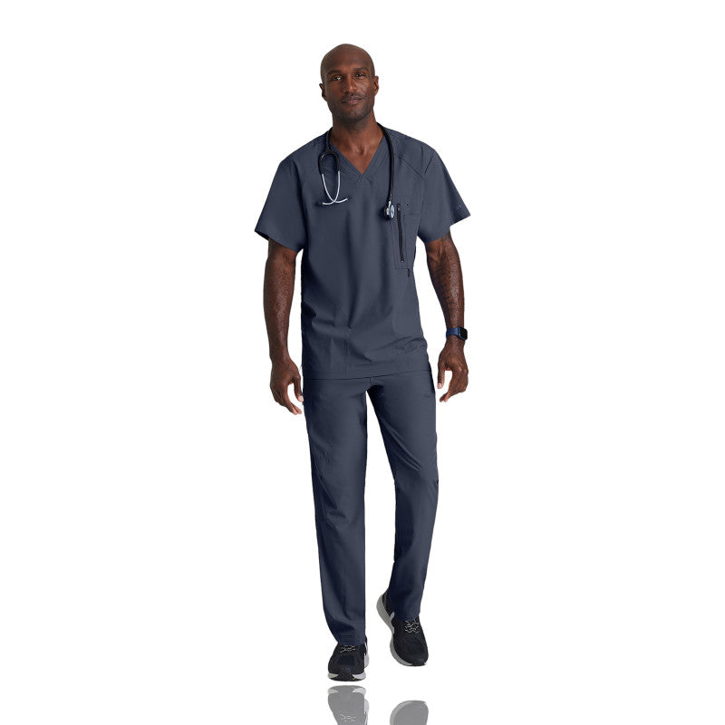 Camiseta médica Barco One Amplify Top-5 Pocket con cuello en V para hombre 0115 