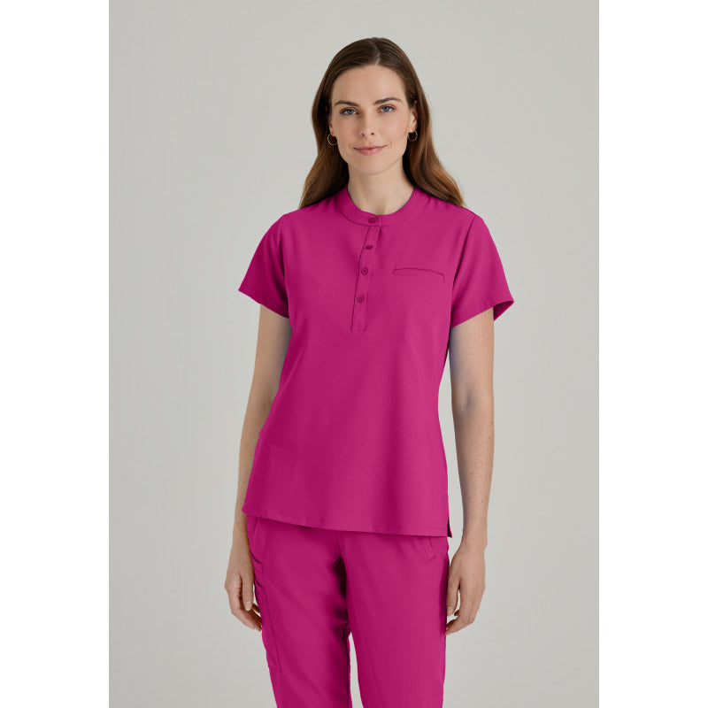 Barco Unify Women's 1 Pocket Collar Tuck In Top BUT163