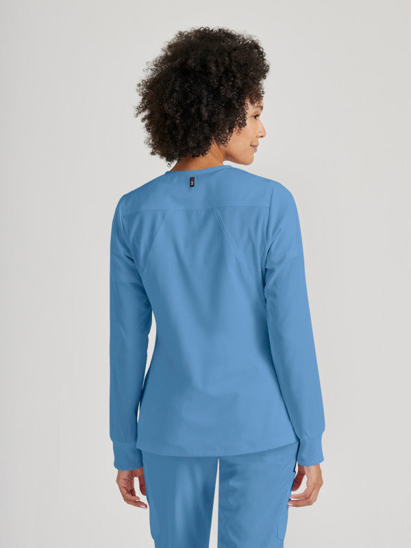 Grey's Anatomy Stretch Women's Antimicrobial Warm-Up Scrub Jacket GRSW873