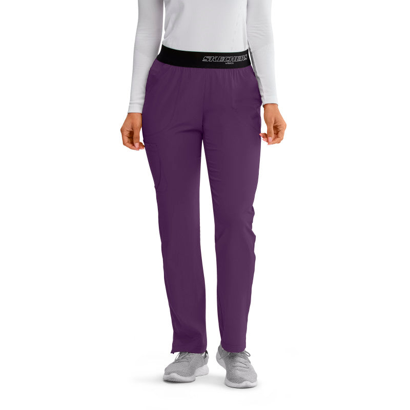 Pantalón médico tipo cargo con cintura elástica para mujer Skechers SK202 