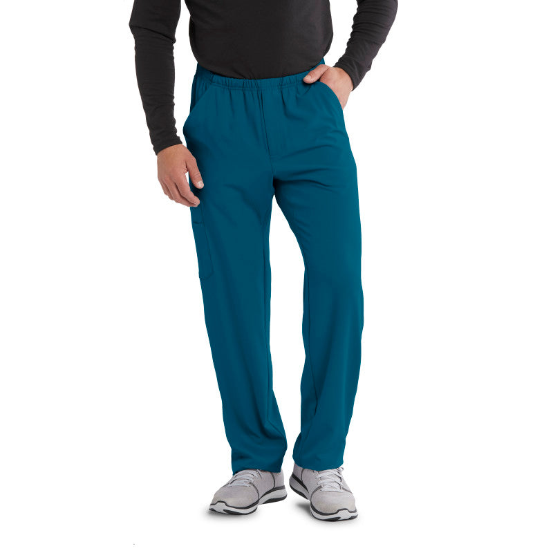 Pantalón médico tipo cargo Skechers para hombre con cintura elástica con cordón SK0215 