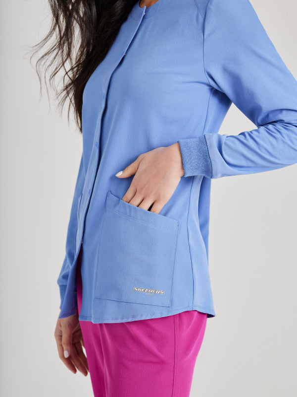 Skechers Women's Warm-Up Scrub Jacket With Eco-Friendly Stretch Fabric SK401