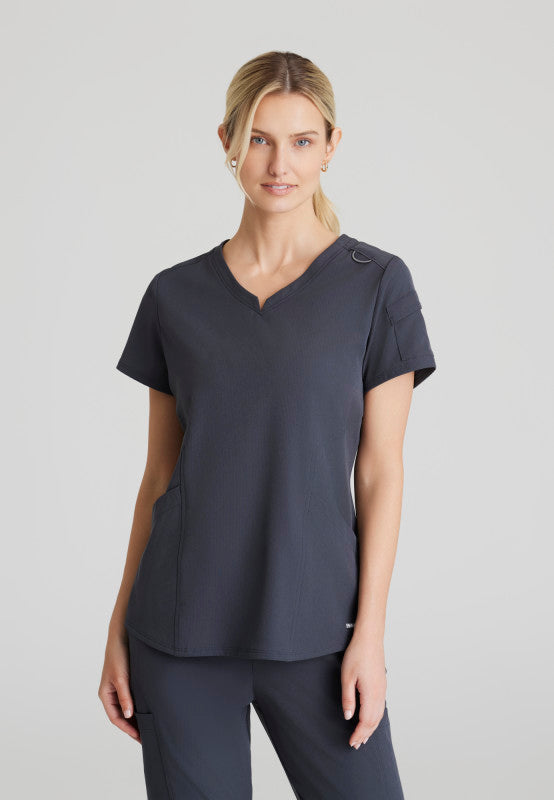 Skechers Vitality Women's 3 Pocket Notched V-Neck Top SKT225