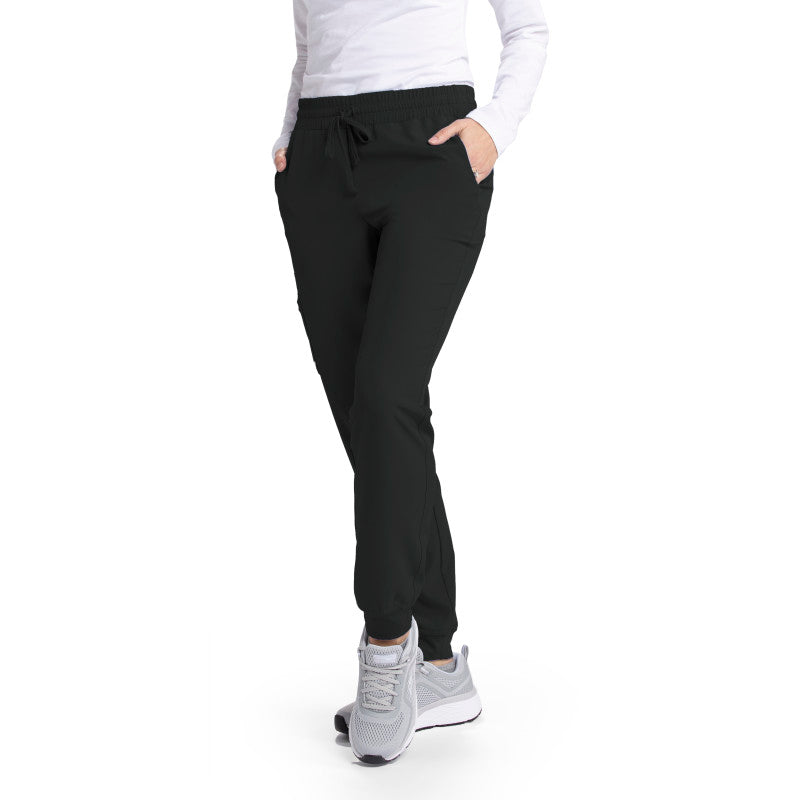 Pantalón médico tipo jogger de talle medio para mujer Skechers SKP552 