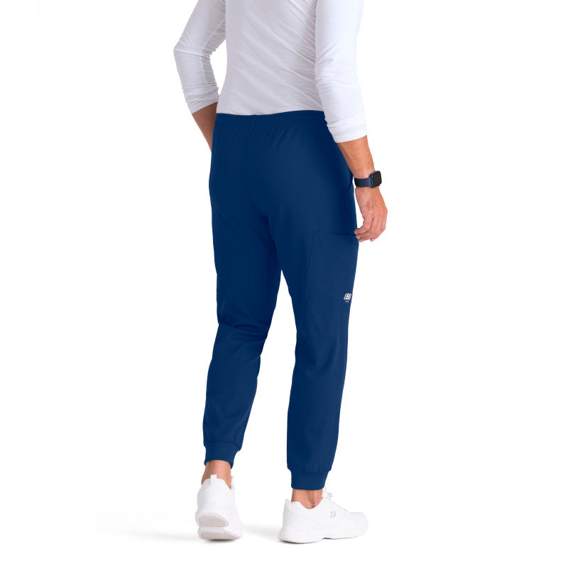 Skechers Pantalón jogger para hombre con cintura elástica con cordón y bolsillo cargo SKP572 