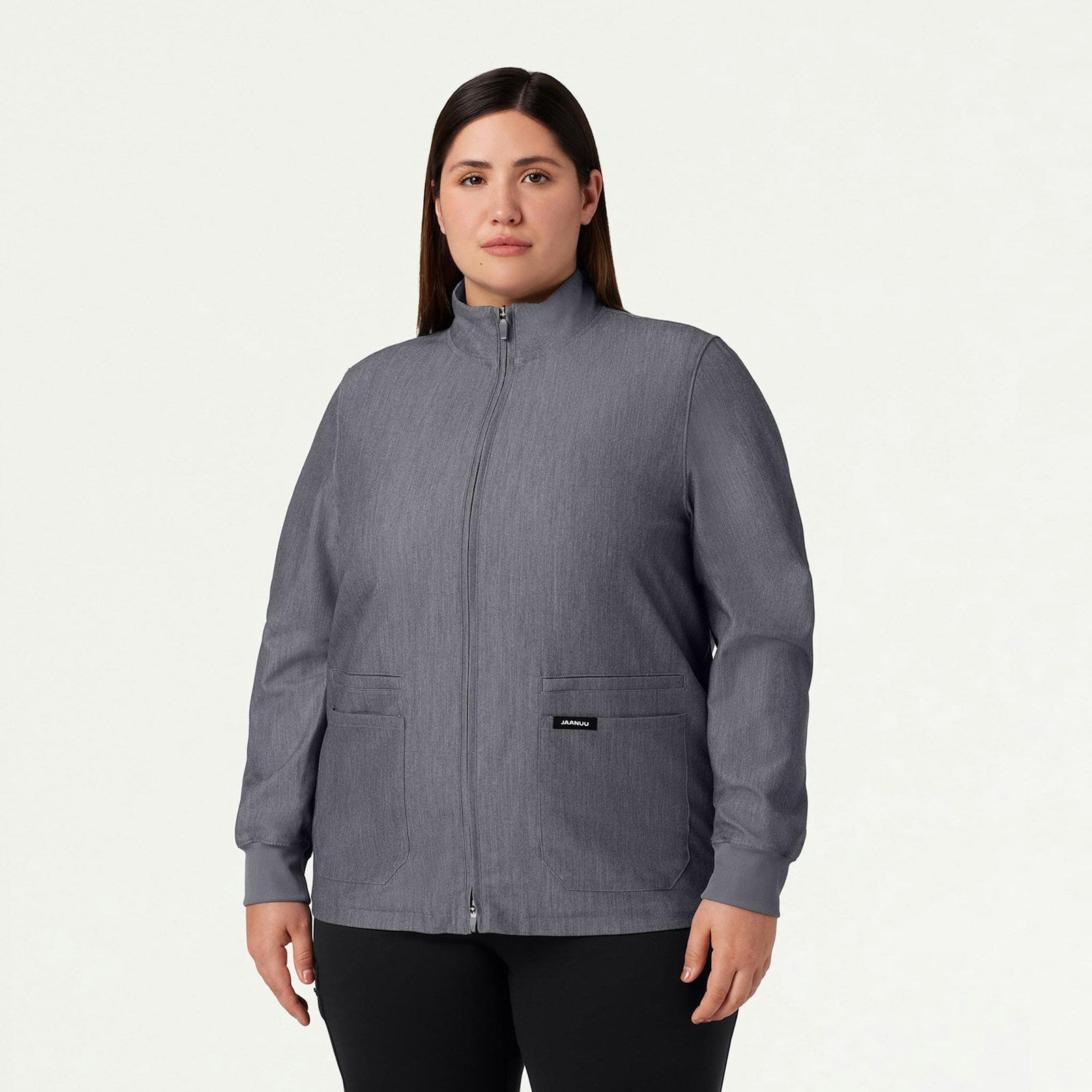 JAANUU Ceri Essential 6-Pocket Scrub Jacket W60001